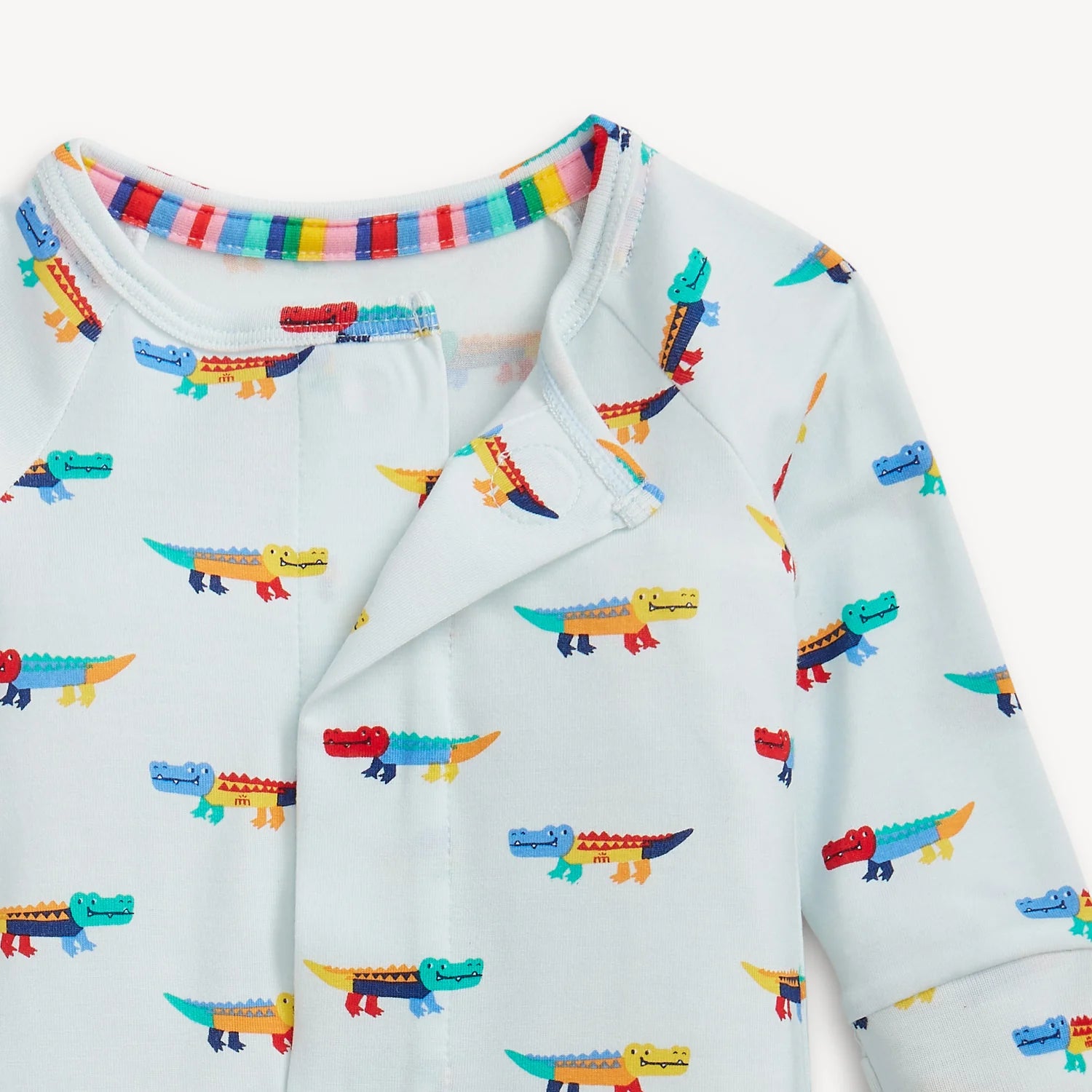 Crocodile Colorpop Modal Magnetic Coverall - Doodlebug's Children's Boutique
