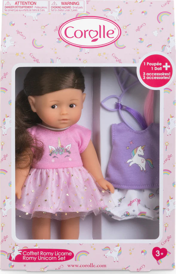 Mini Corolline Romy Unicorn Doll Set - Doodlebug's Children's Boutique