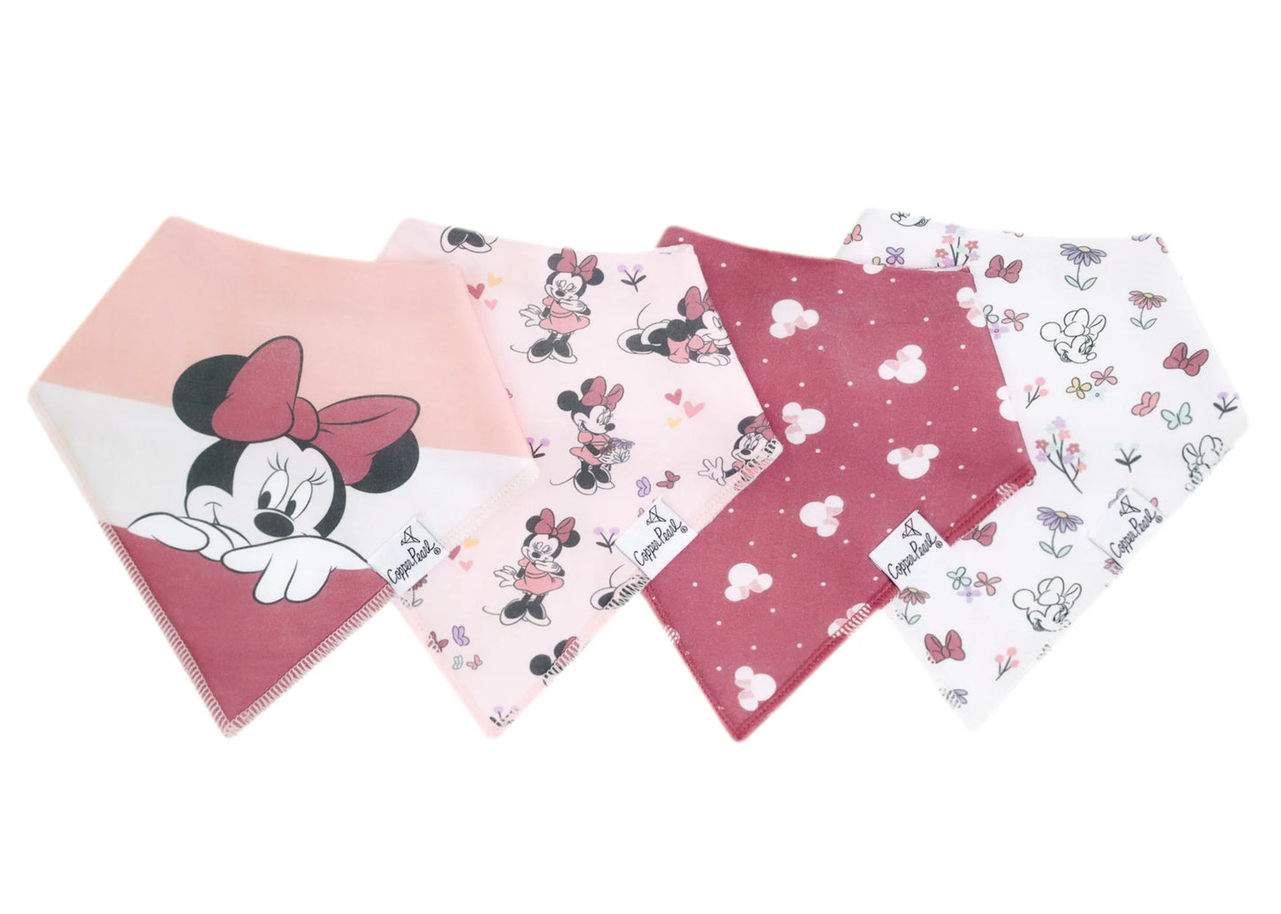 Minnie Mouse 4 Pack Bandana Bibs - Doodlebug's Children's Boutique