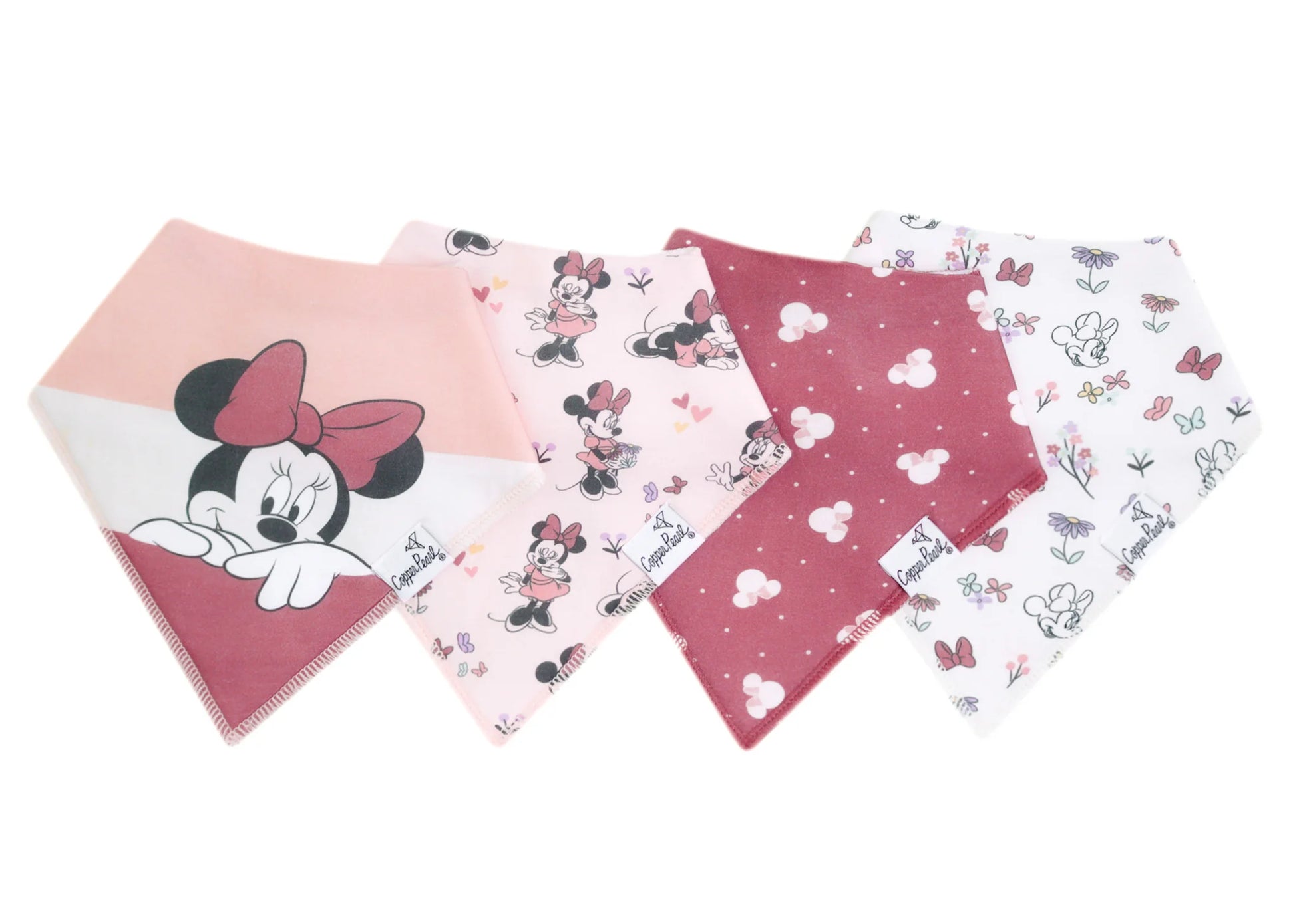 Minnie Mouse 4 Pack Bandana Bibs - Doodlebug's Children's Boutique
