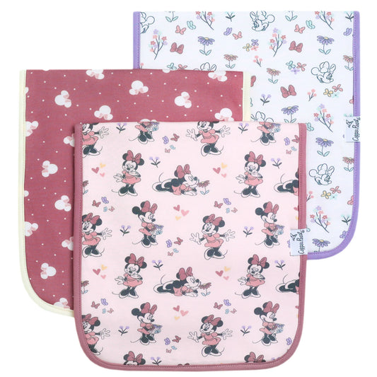 Minnie Mouse 3 Pack Burp Cloths - Doodlebug's Children's Boutique