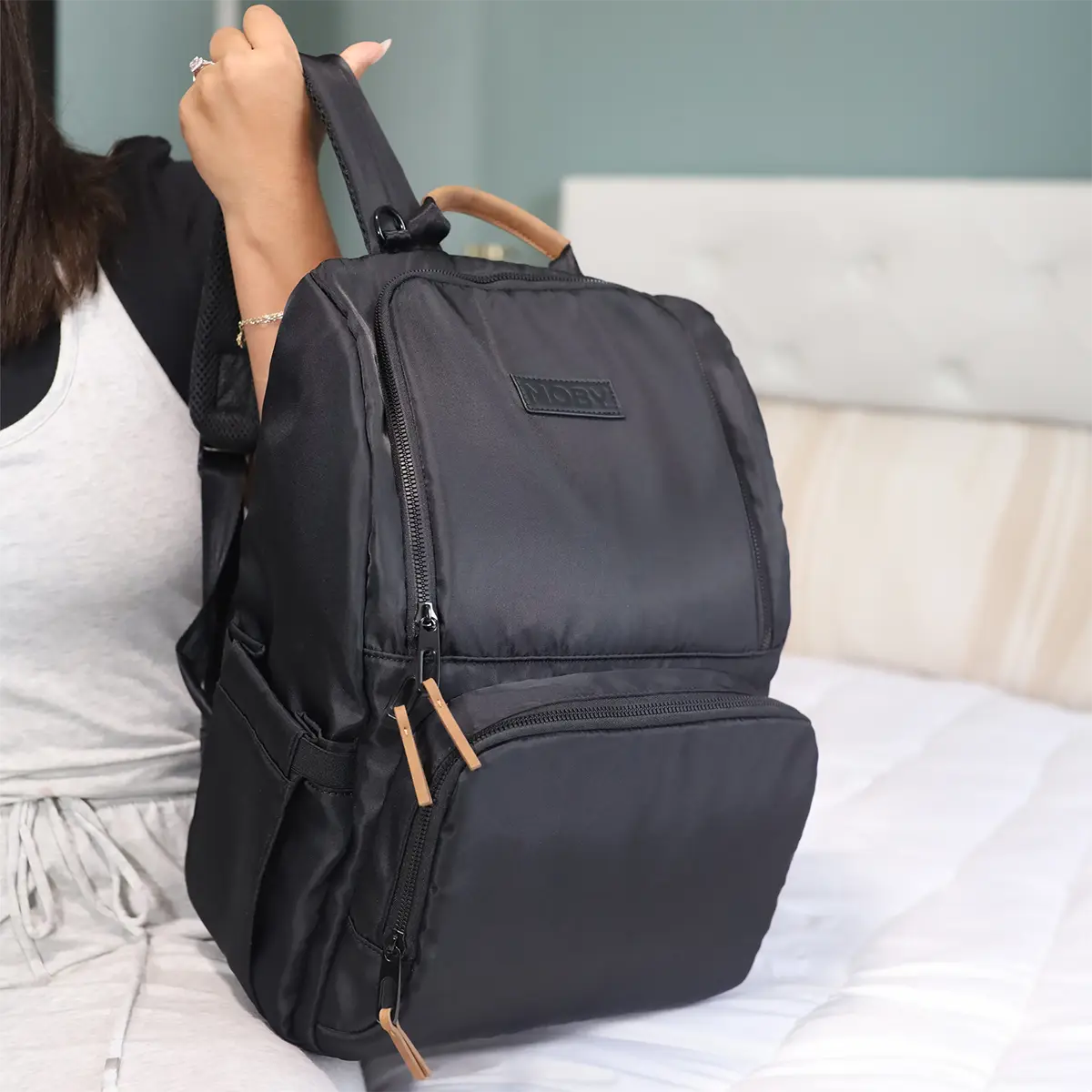 Parent Pack Diaper Bag in Black