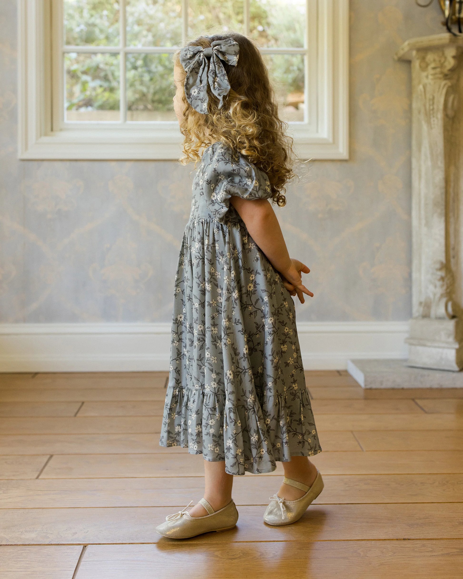 french blue floral dress White Floral Print High-Low Dress | Womens | X-Small (Available in 3X, 2X, M, L) | 100% Polyester