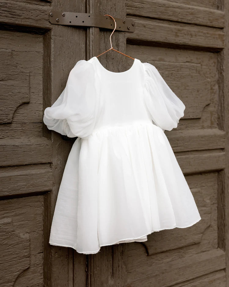 Sofia Dress in Ivory - Doodlebug's Children's Boutique
