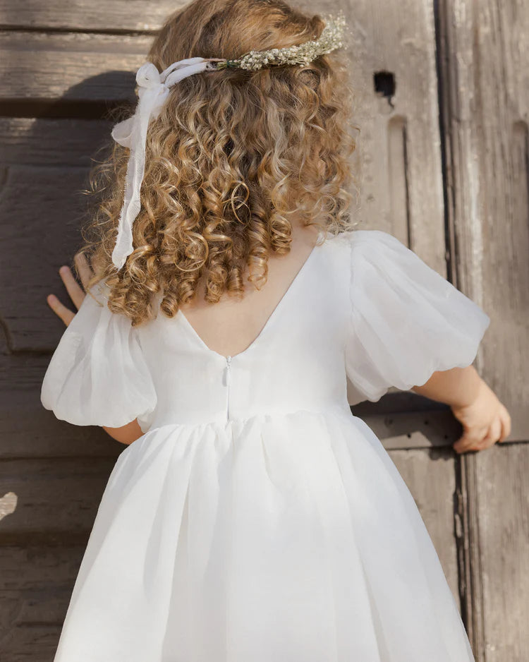 Sofia Dress in Ivory - Doodlebug's Children's Boutique