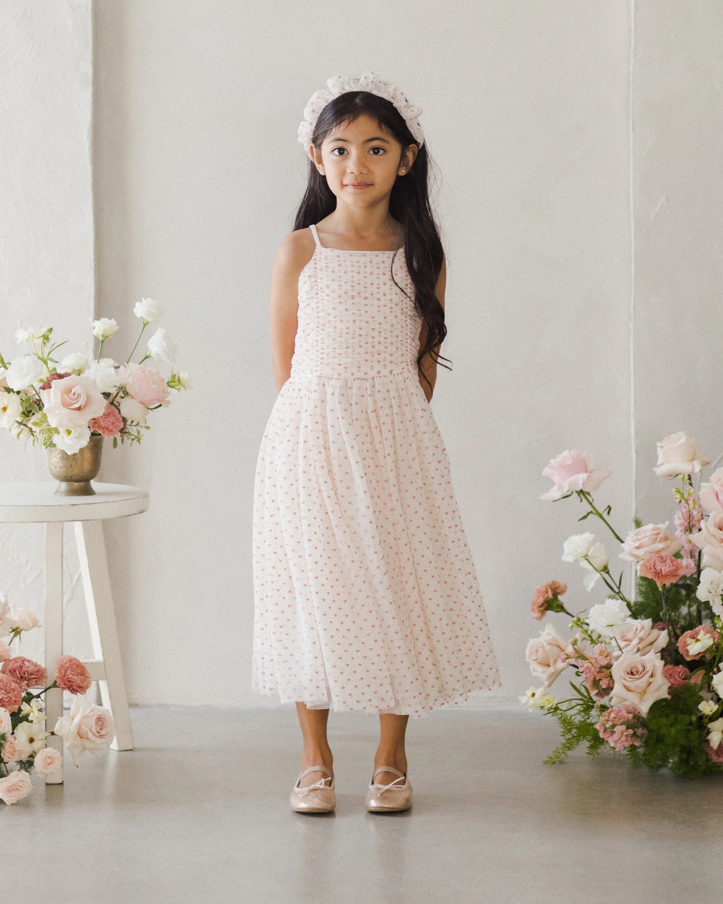 Witley Dress in Hearts - Doodlebug's Children's Boutique