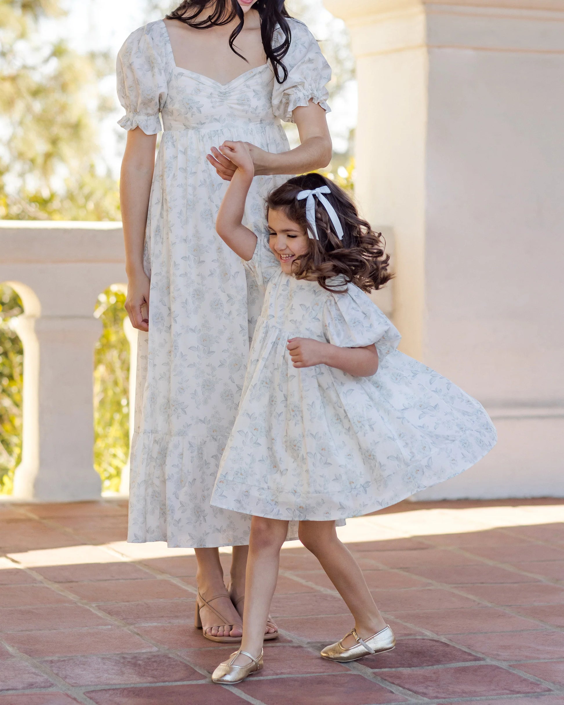 Satin Ribbon Bows in Pearl, Ivory, Mist - Doodlebug's Children's Boutique