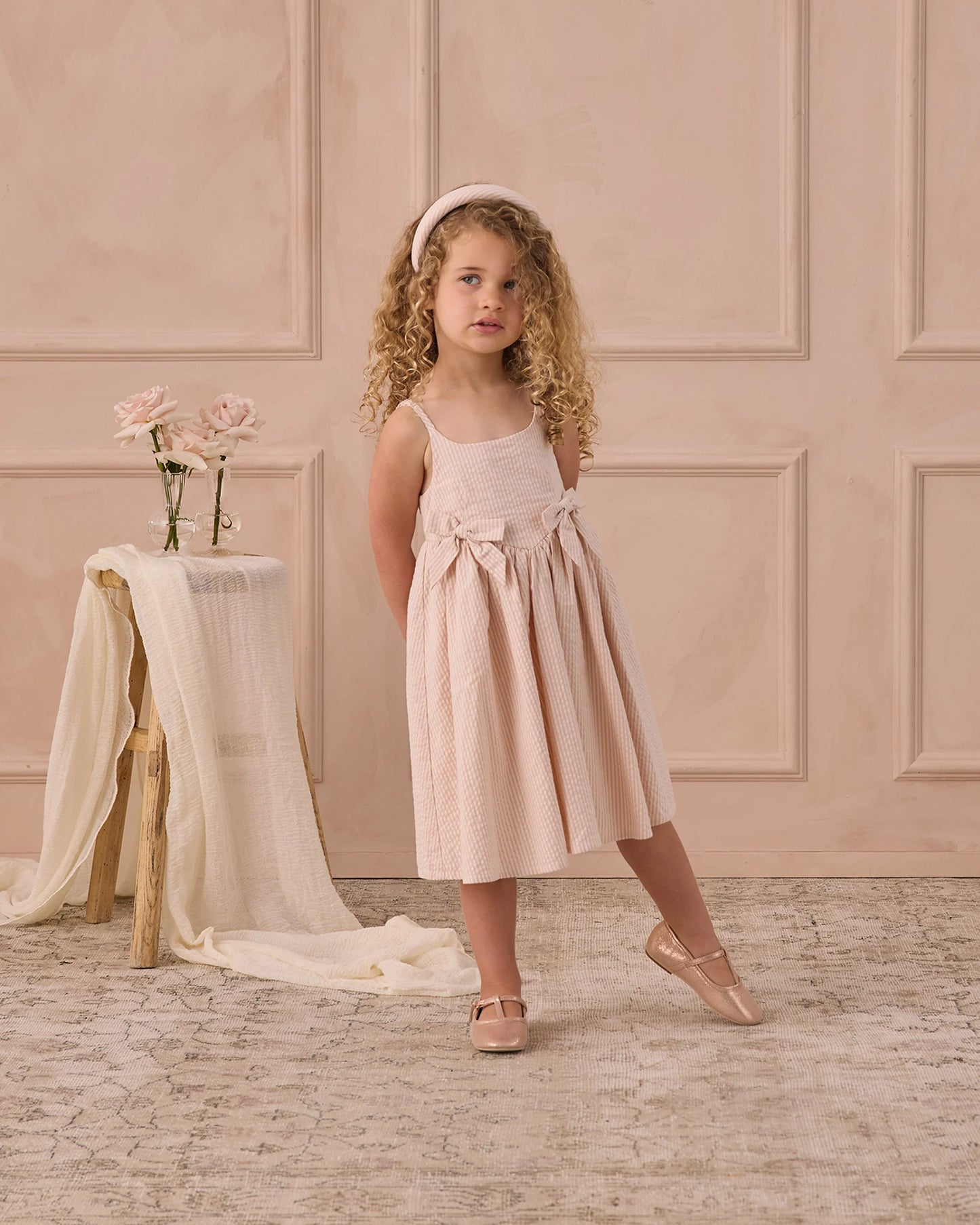 Beatrice Midi Dress in Petal - Doodlebug's Children's Boutique