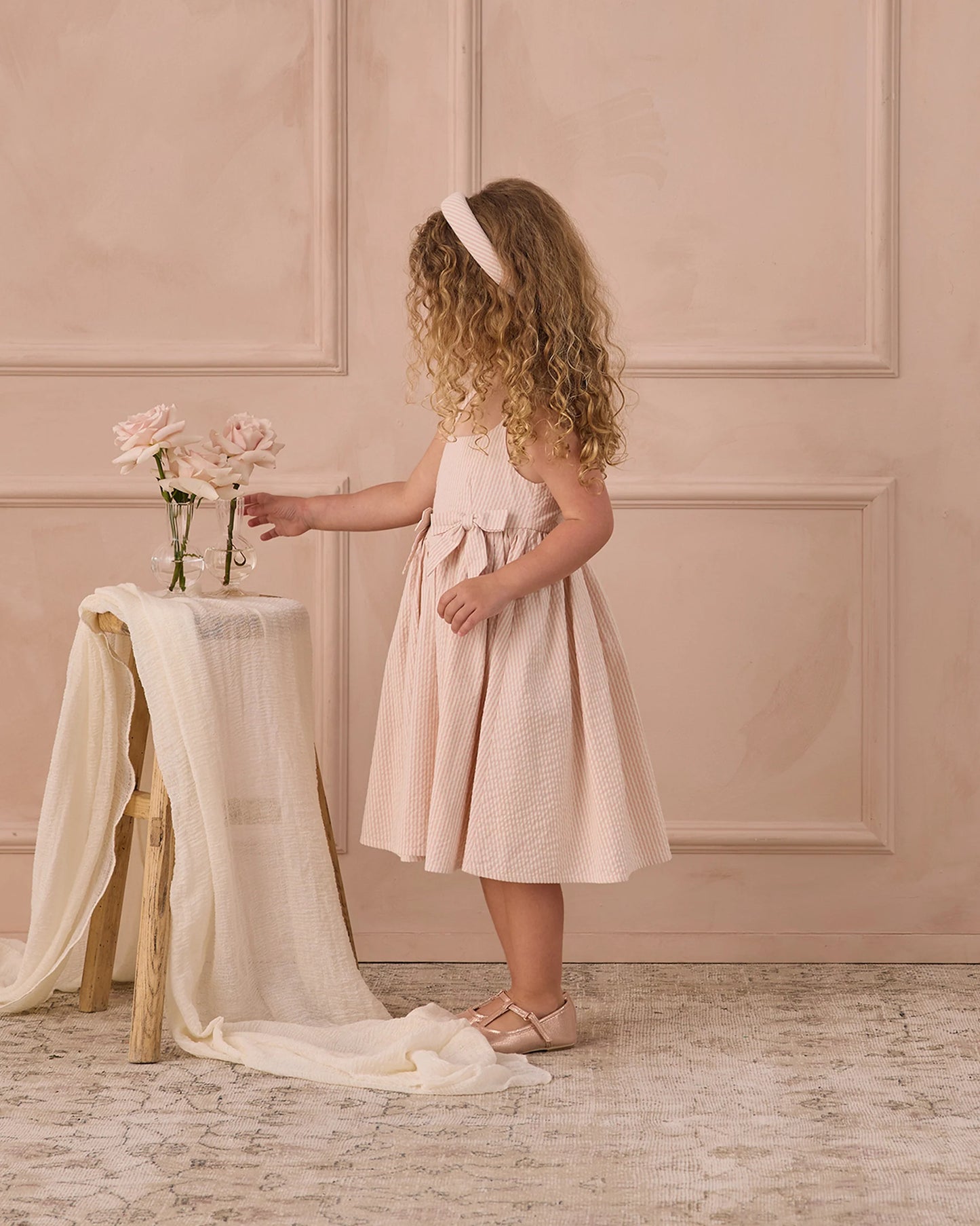 Beatrice Midi Dress in Petal - Doodlebug's Children's Boutique