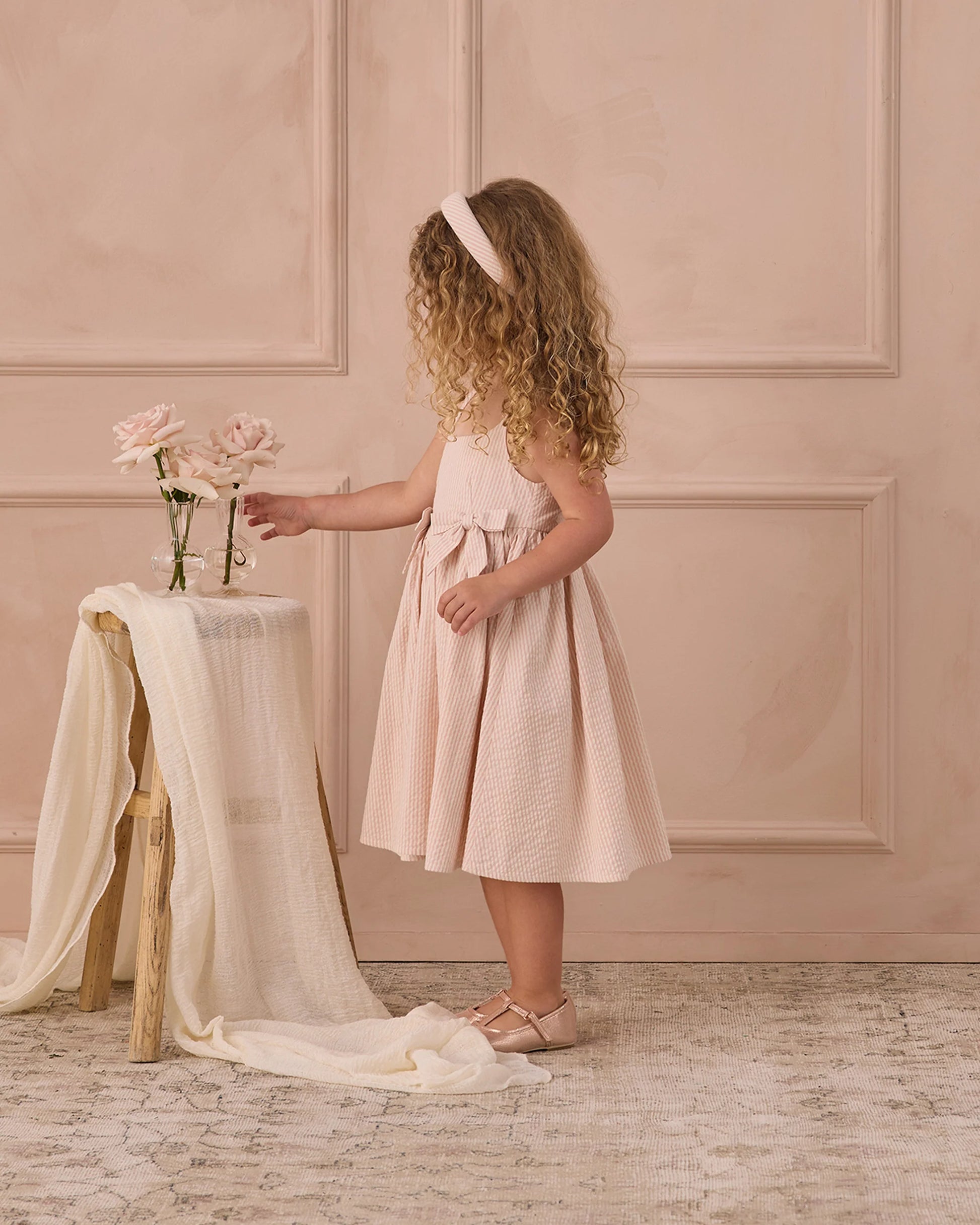 Beatrice Midi Dress in Petal - Doodlebug's Children's Boutique