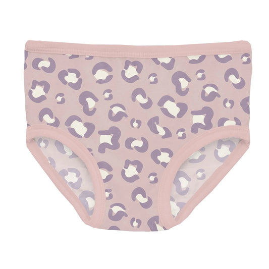 Print Girl's Underwear in Baby Rose Cheetah Print - Doodlebug's Children's Boutique
