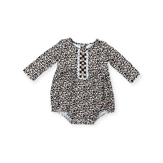 Leopard Petal Bubble  - Doodlebug's Children's Boutique