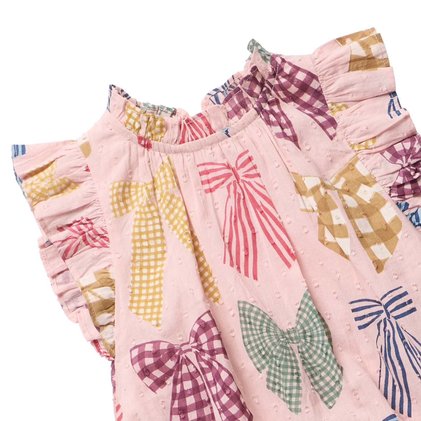 Harper Dress in Patterned Bows - Doodlebug's Children's Boutique