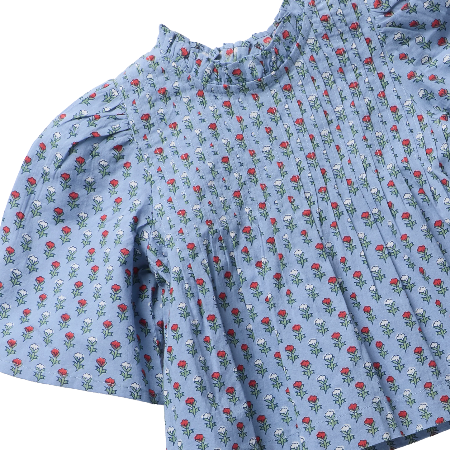 Jaipur Top in Light Blue Carnation - Doodlebug's Children's Boutique