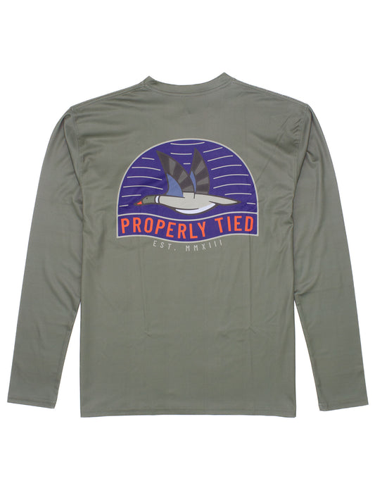 Mallard Performance Long Sleeve Tee  - Doodlebug's Children's Boutique