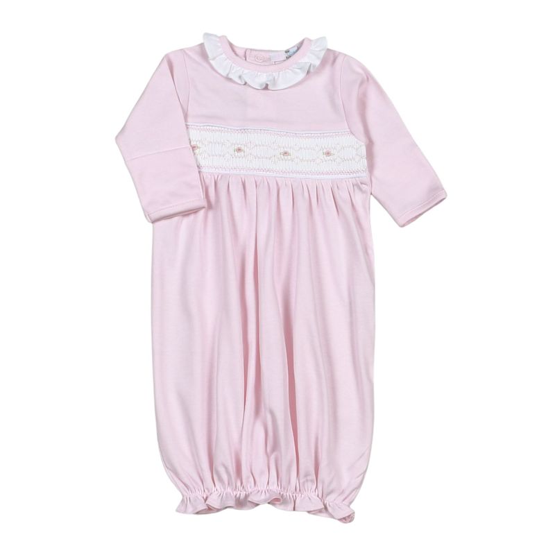 Sally Hand Smocked Pima Gown - Doodlebug's Children's Boutique