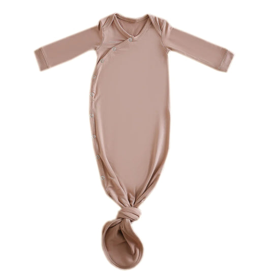 Pecan Knotted Gown  - Doodlebug's Children's Boutique