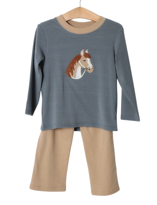 Horse Applique Pant Set
