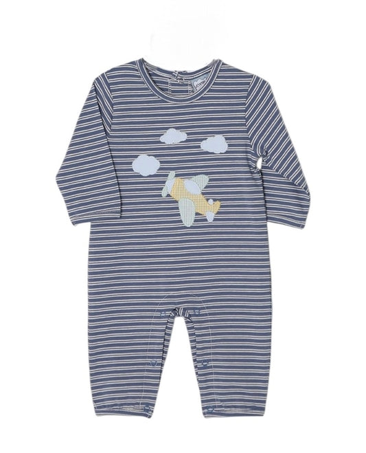 Airplane Applique Romper - Doodlebug's Children's Boutique
