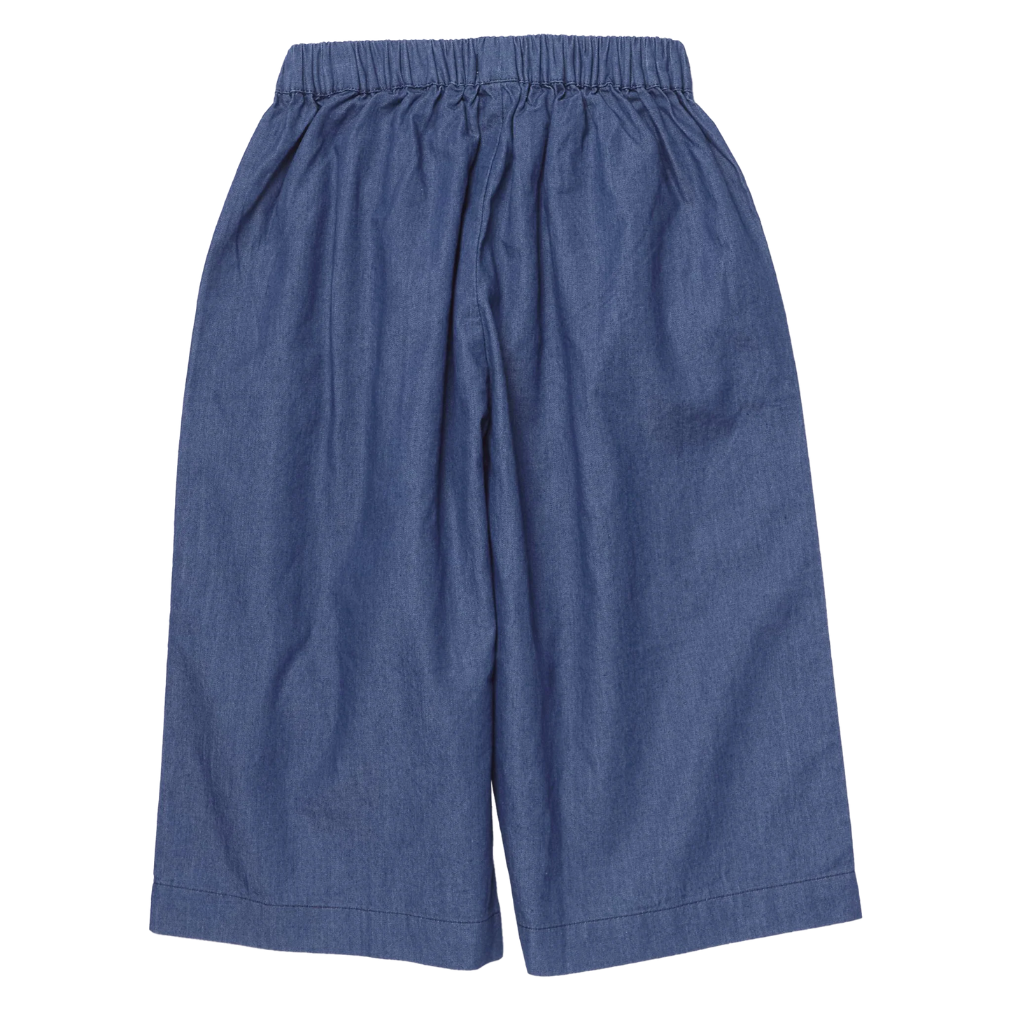 Bailey Ruffle Pant in Chambray - Doodlebug's Children's Boutique