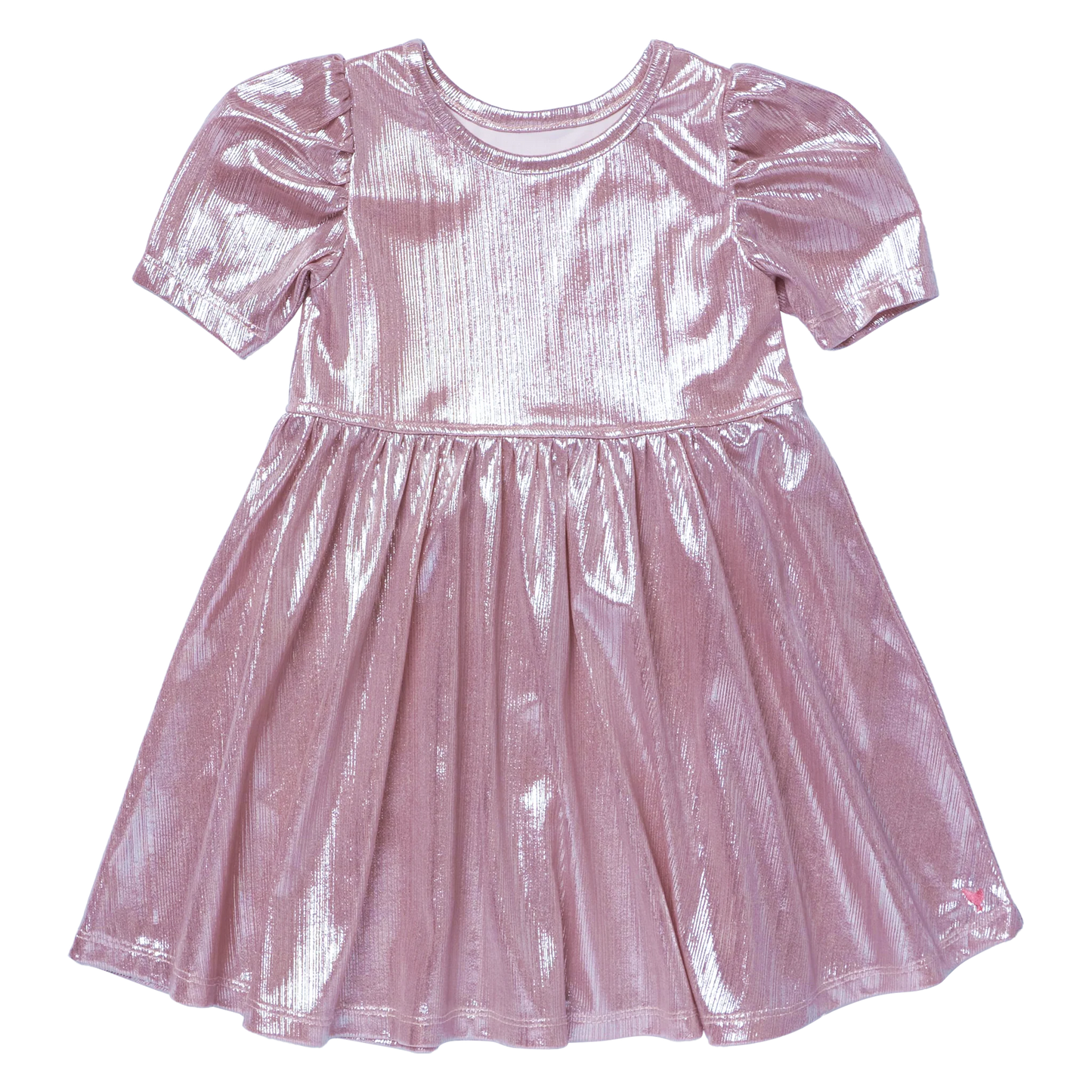 Lame' Dress in Light Pink