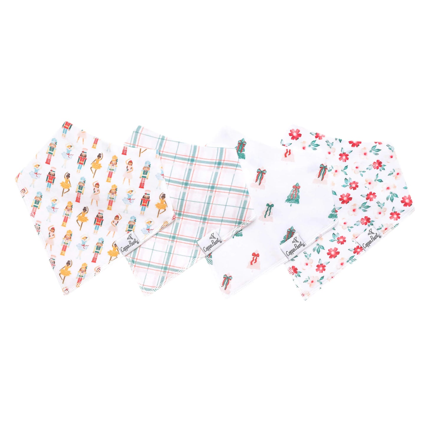 Juliet 4 Pack Bandana Bibs - Doodlebug's Children's Boutique