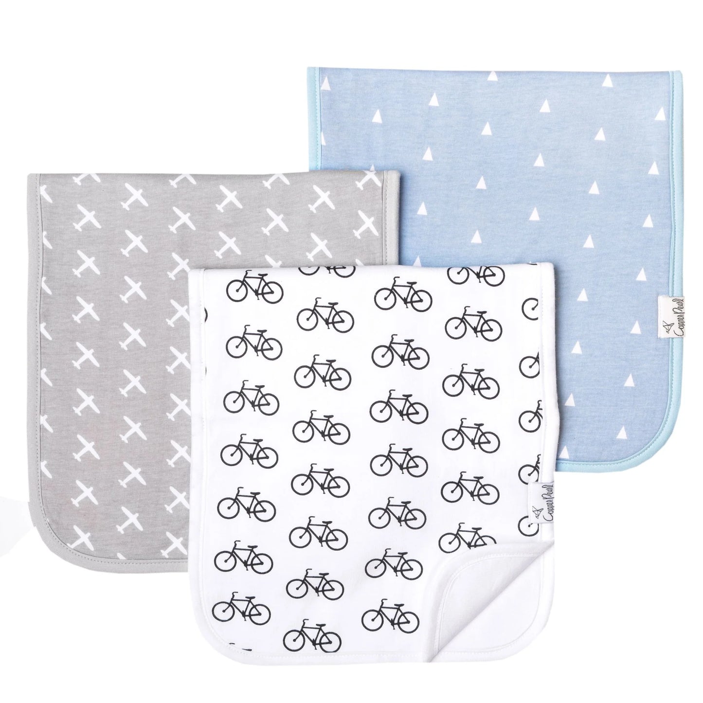 Cruise 3 Pack Burp Cloths - Doodlebug's Children's Boutique