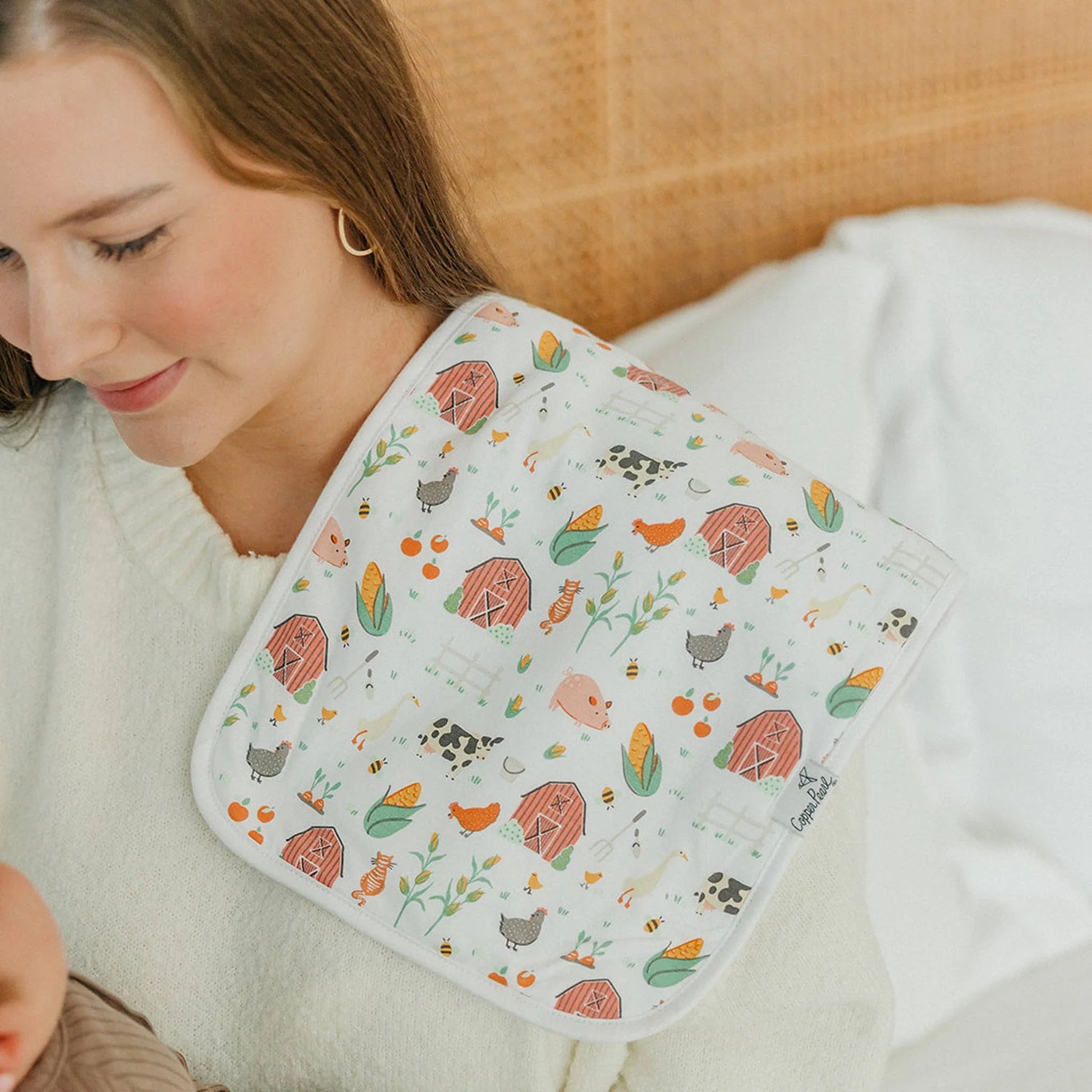 Farmstead 3 Pack Burp Cloths - Doodlebug's Children's Boutique