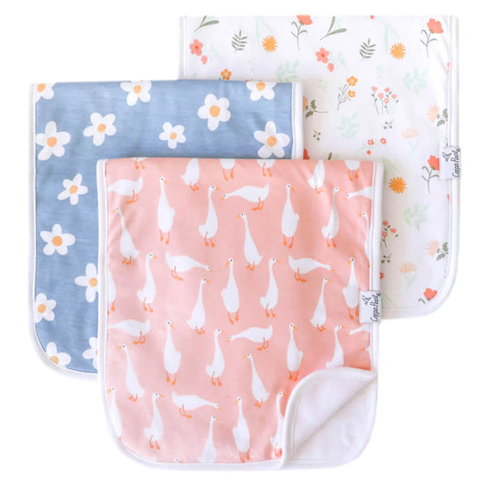 Goosie 3 Pack Burp Cloths - Doodlebug's Children's Boutique