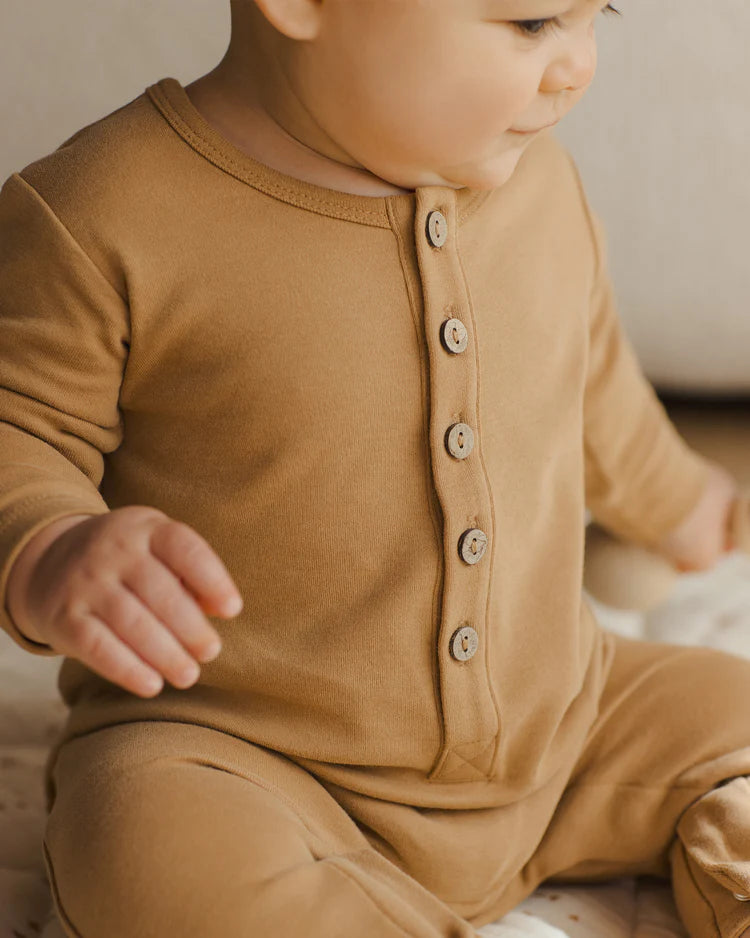 Long Sleeve Jumpsuit in Golden  - Doodlebug's Children's Boutique