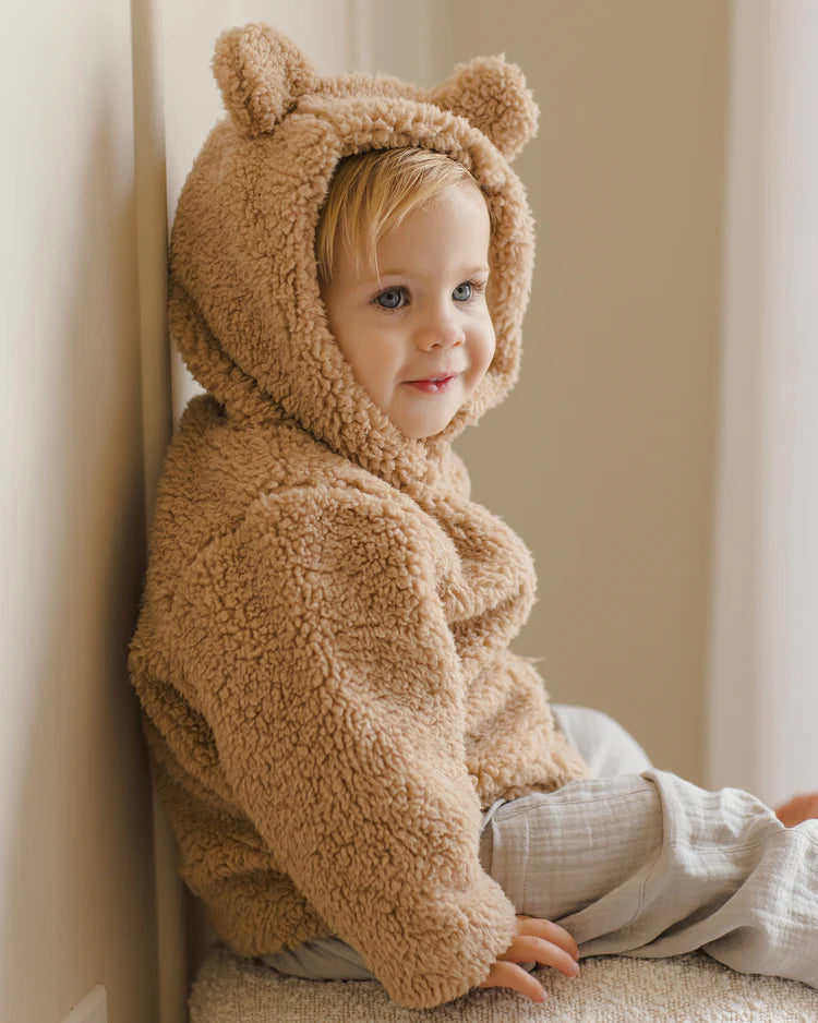 Bear Jacket in Beige  - Doodlebug's Children's Boutique