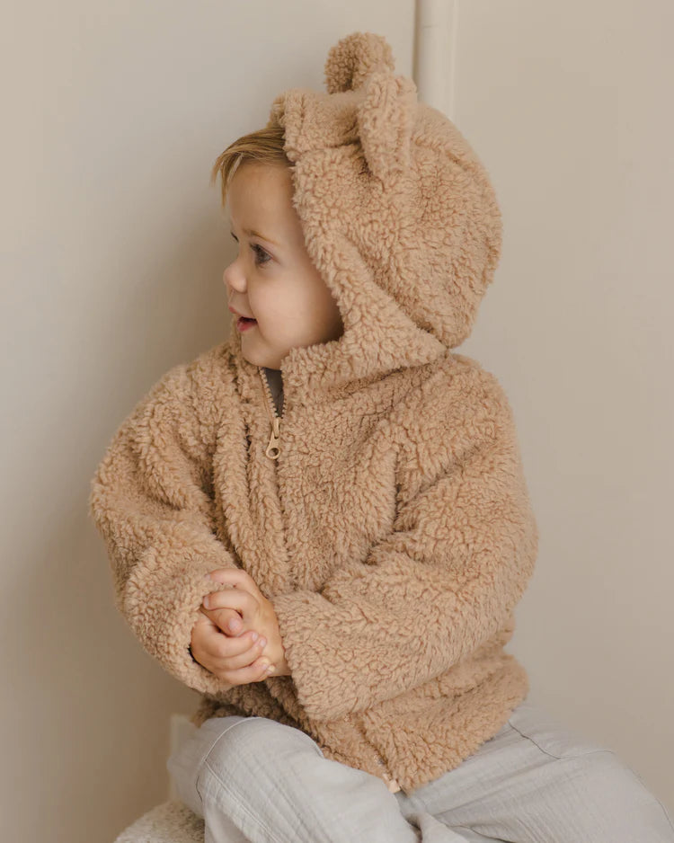 Bear Jacket in Beige  - Doodlebug's Children's Boutique