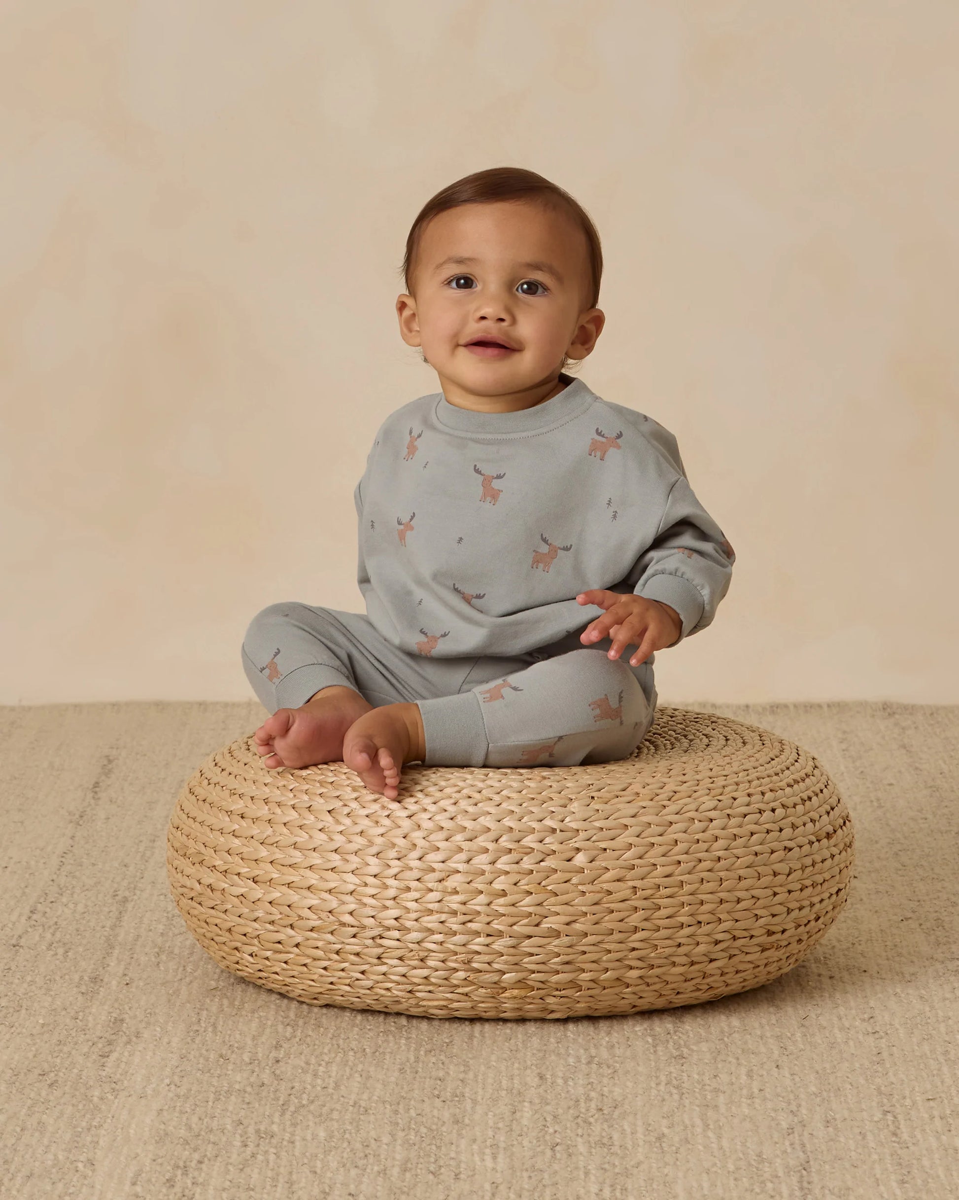 Relaxed Fleece Sweatpants in Moose - Doodlebug's Children's Boutique