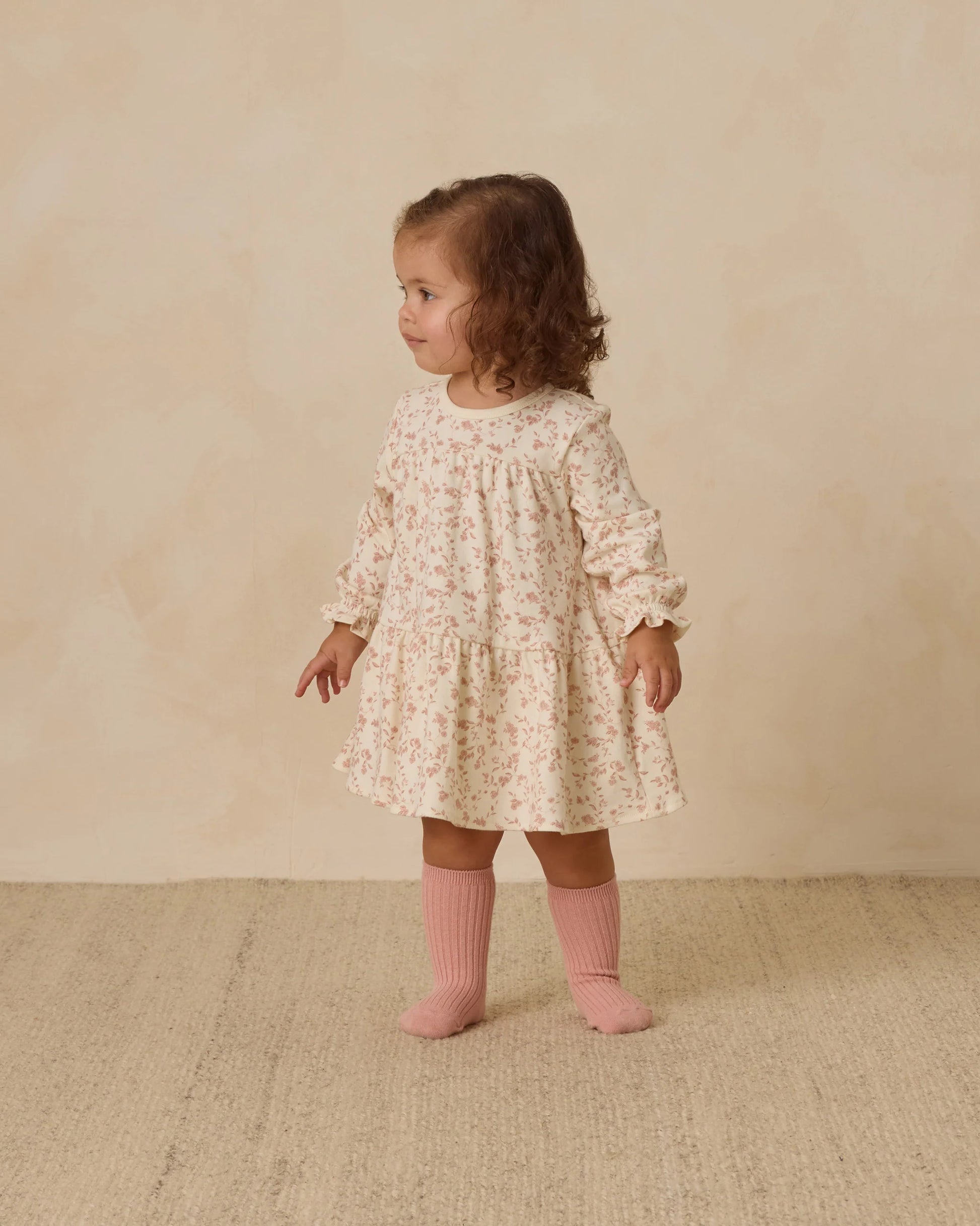 Tiered Jersey Dress in French Garden - Doodlebug's Children's Boutique