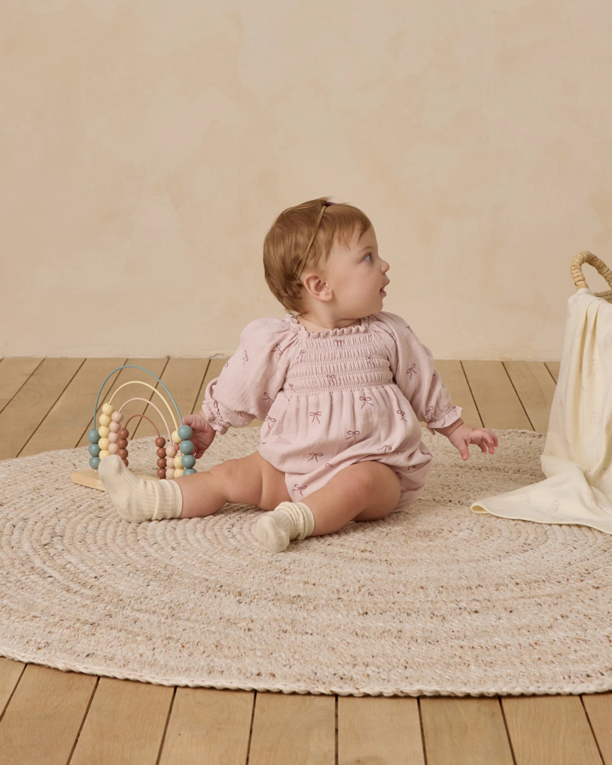 Eden Romper in Bows - Doodlebug's Children's Boutique