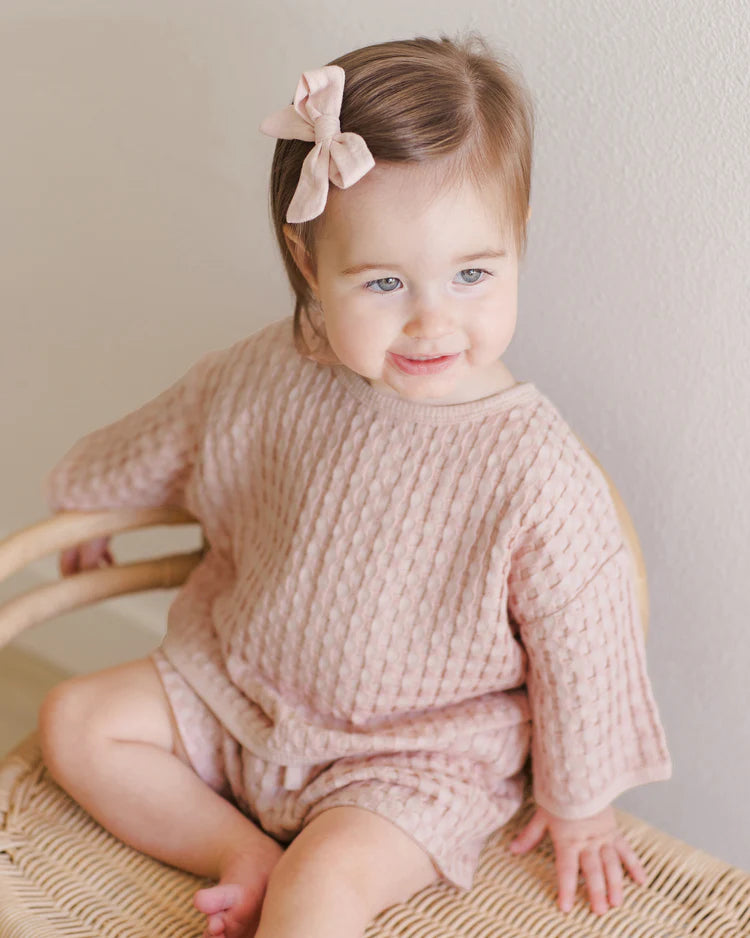 Bow with Clip Set in Lipstick, Sky, Bubblegum - Doodlebug's Children's Boutique