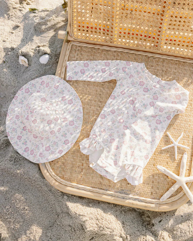 Olivia Rashguard One-Piece in Bloom - Doodlebug's Children's Boutique