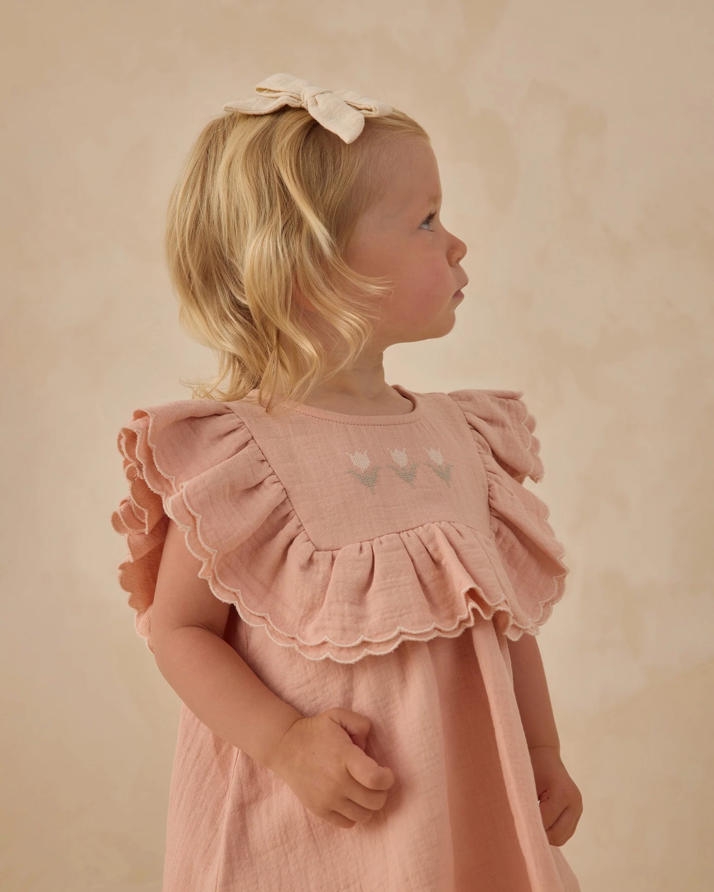 Lulu Dress in Melon - Doodlebug's Children's Boutique