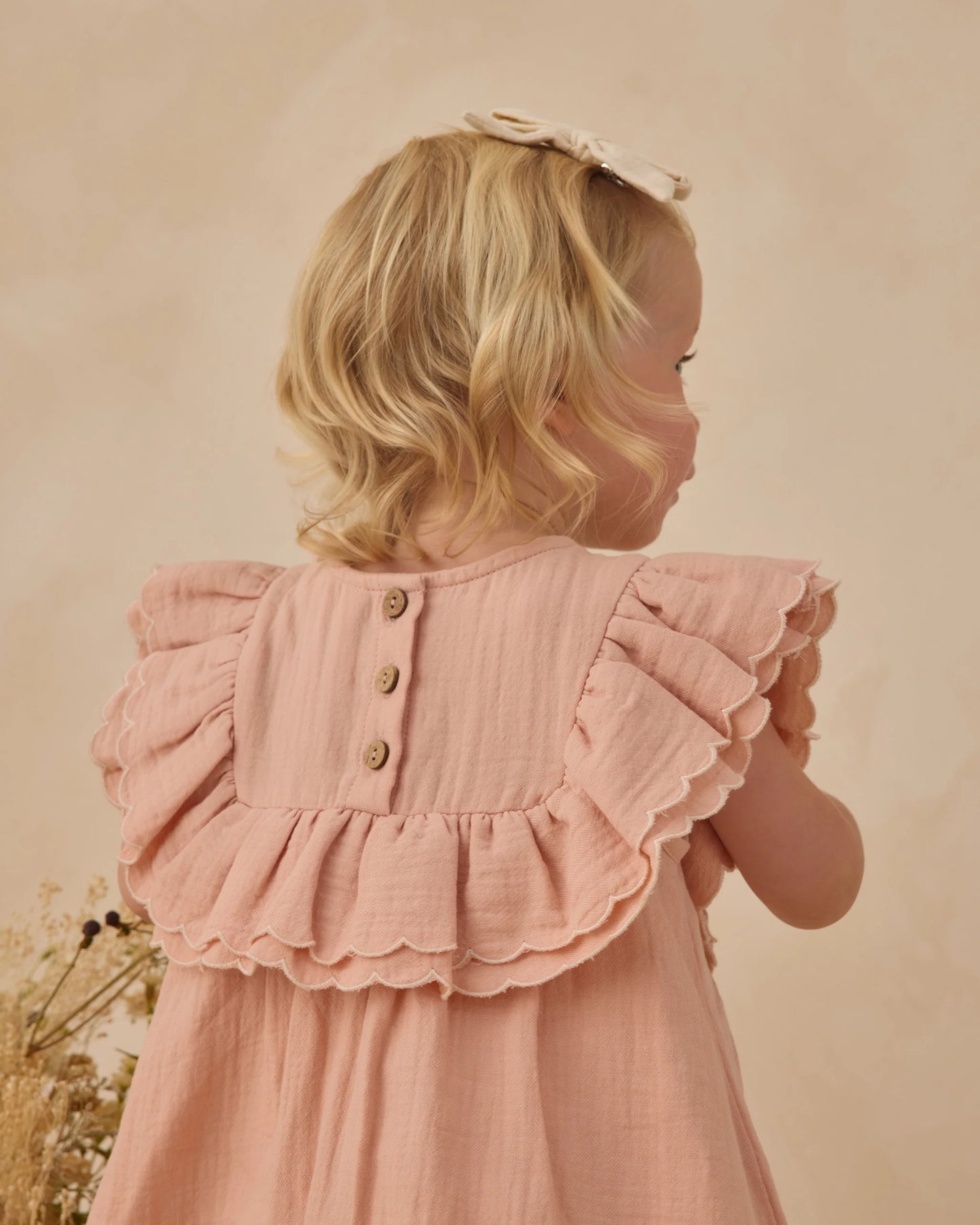 Lulu Dress in Melon - Doodlebug's Children's Boutique