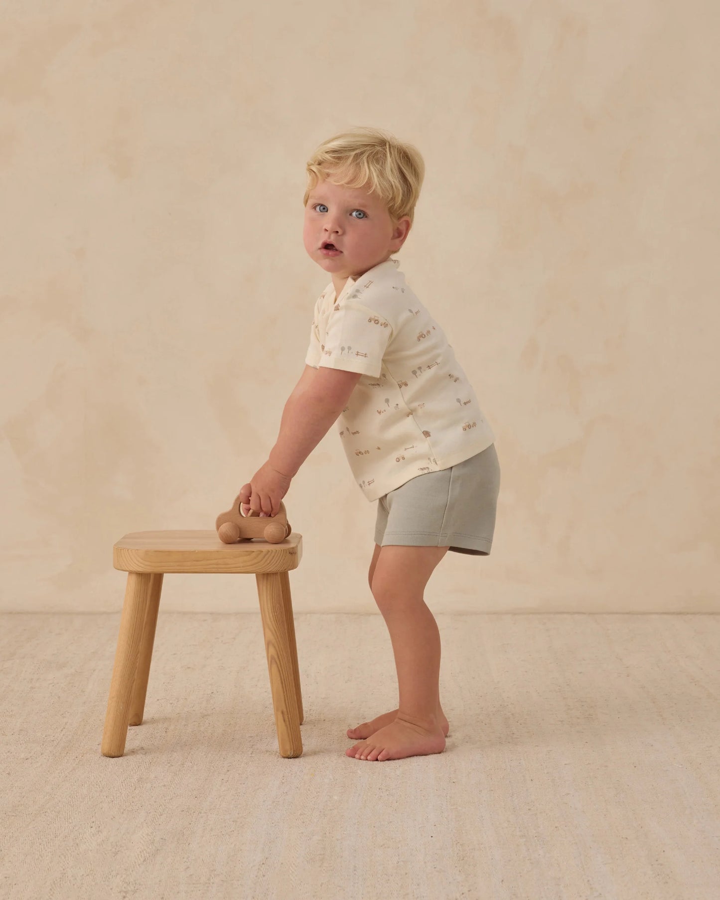 Play Short in Sage - Doodlebug's Children's Boutique