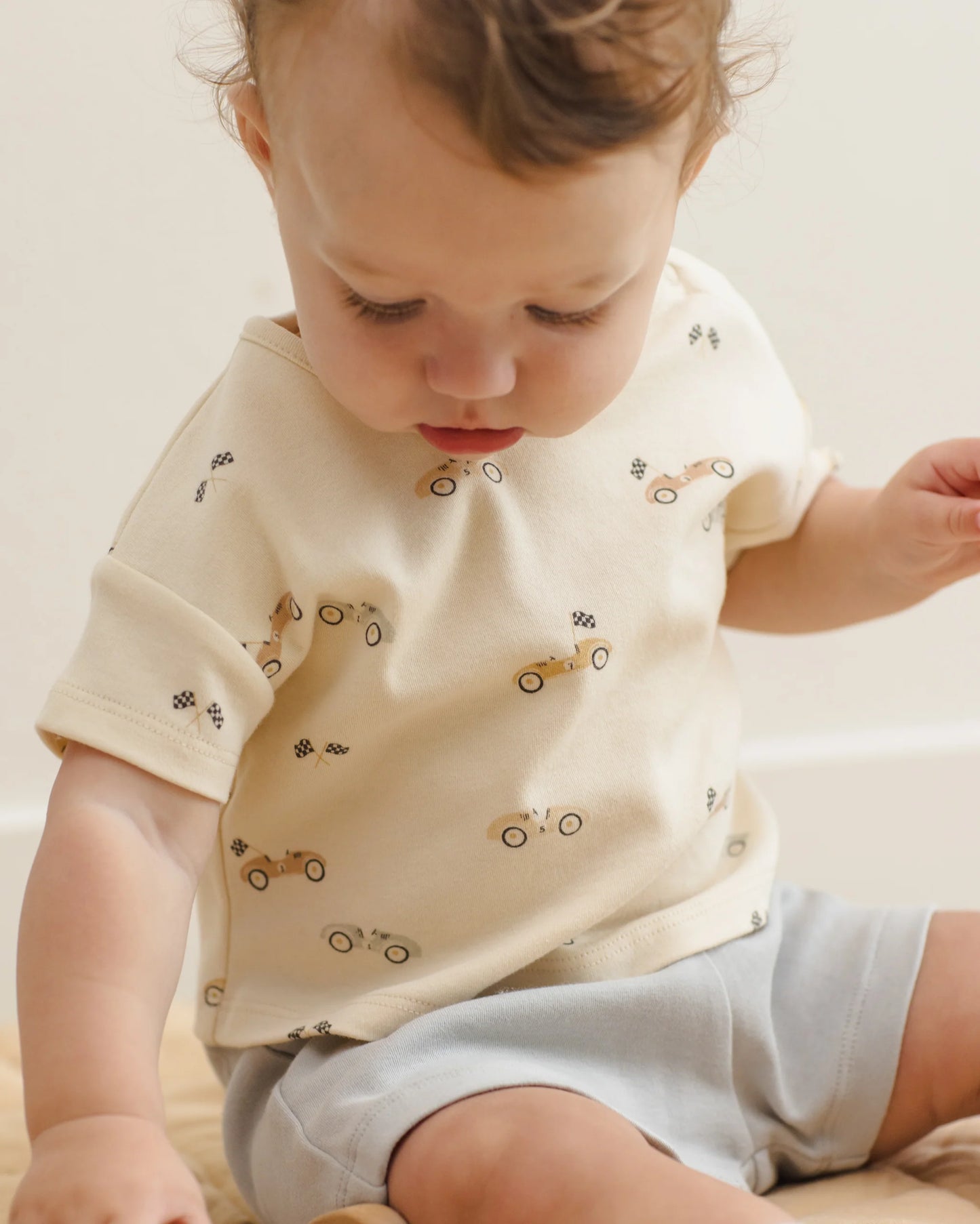 Boxy Tee in Race Car - Doodlebug's Children's Boutique