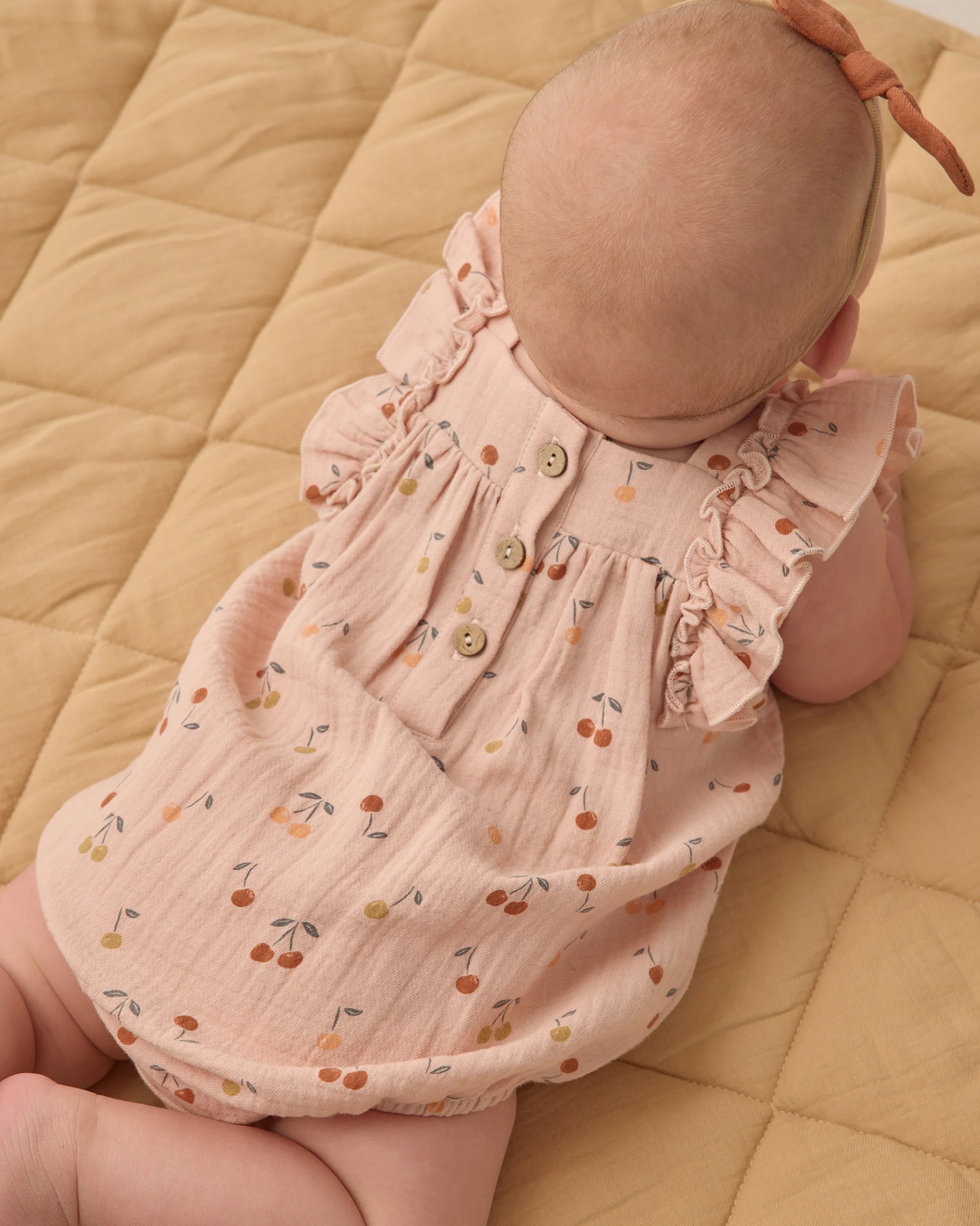 Maya Romper in Cherries - Doodlebug's Children's Boutique
