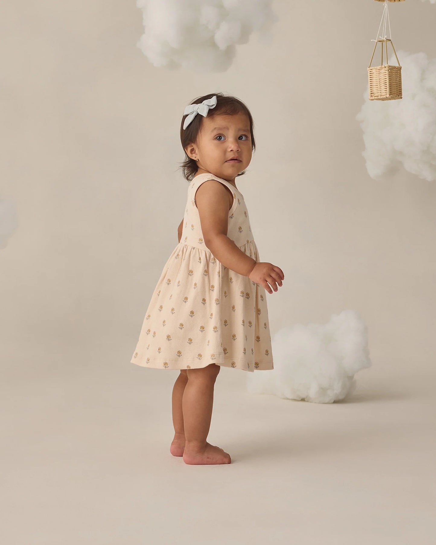 Ribbed Tank Dress in Buttercup - Doodlebug's Children's Boutique