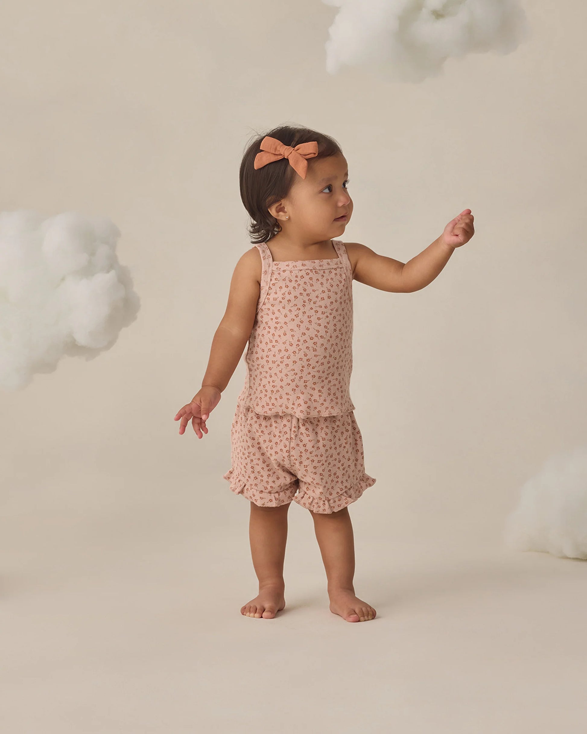 Evie Tank + Shortie Set in Posy - Doodlebug's Children's Boutique