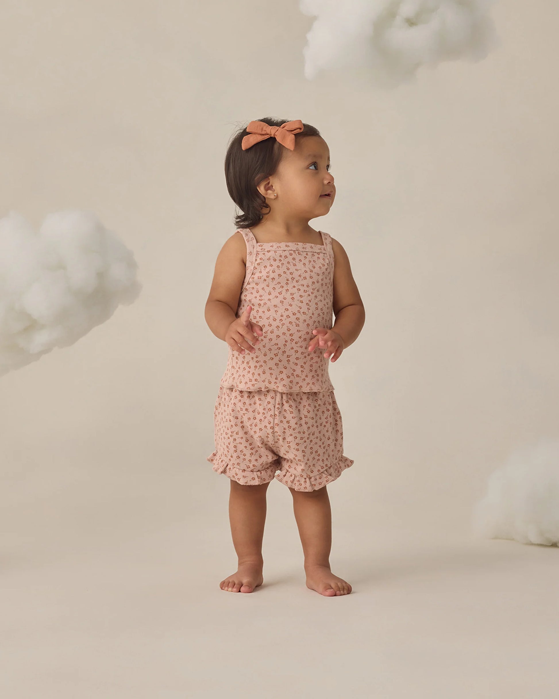 Evie Tank + Shortie Set in Posy - Doodlebug's Children's Boutique