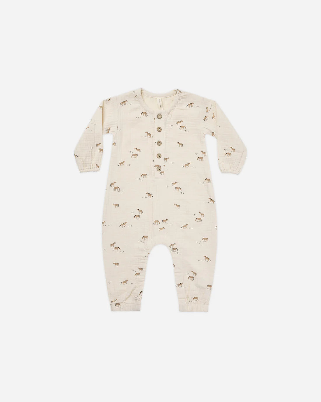 Woven Jumpsuit in Horses  - Doodlebug's Children's Boutique