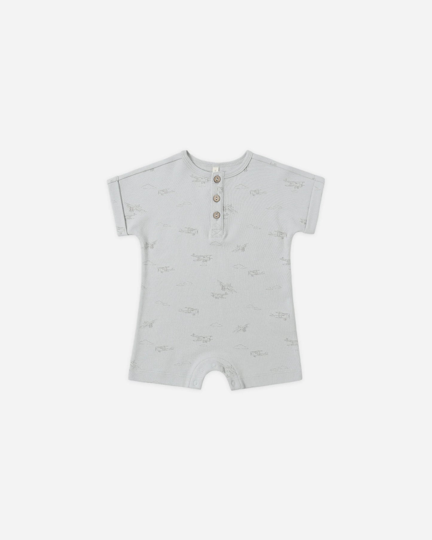 Short Sleeve One-Piece in Airplanes - Doodlebug's Children's Boutique