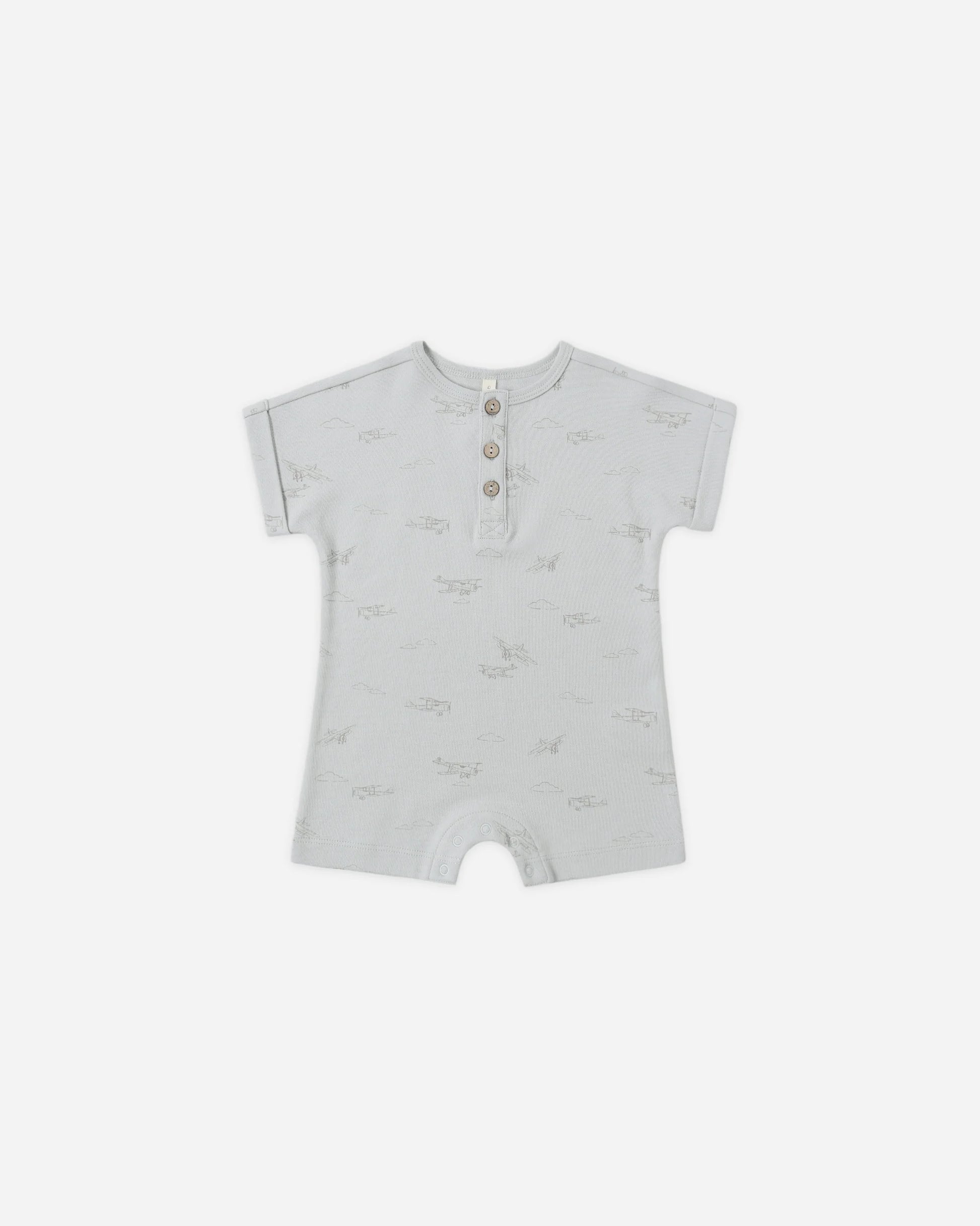 Short Sleeve One-Piece in Airplanes - Doodlebug's Children's Boutique