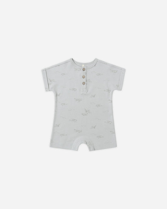 Short Sleeve One-Piece in Airplanes - Doodlebug's Children's Boutique