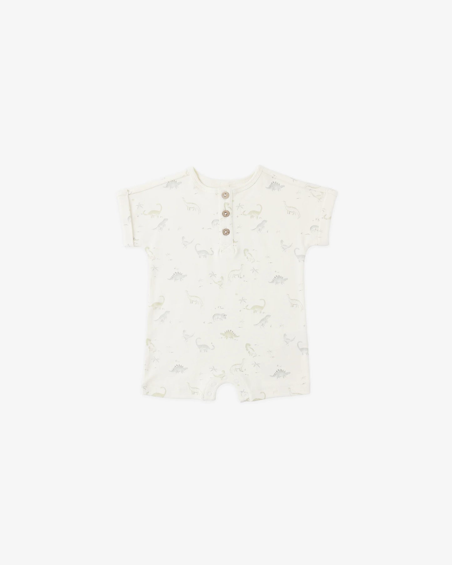 Short Sleeve One-Piece in Dinosaur - Doodlebug's Children's Boutique